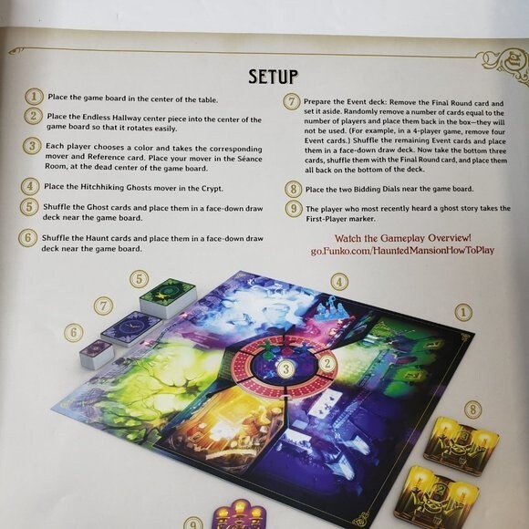 Funko Disney The Haunted Mansion Call of the Spirits Board Game Like New Ages 8+ - Picture 11 of 13